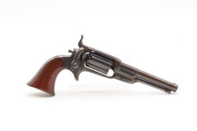 CASED Antique CIVIL WAR Era COLT M1855 ROOT Sidehammer POCKET RevolverPERCUSSION .31 Caliber Sidearm with ACCESSORIES - Image 1 of 21
