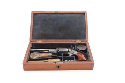 CASED Antique CIVIL WAR Era COLT M1855 ROOT Sidehammer POCKET RevolverPERCUSSION .31 Caliber Sidearm with ACCESSORIES - Image 5 of 21