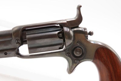 CASED Antique CIVIL WAR Era COLT M1855 ROOT Sidehammer POCKET RevolverPERCUSSION .31 Caliber Sidearm with ACCESSORIES - Image 9 of 21