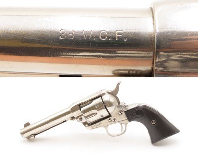 1901 COLT Single Action Army “PEACEMAKER” .38 WCF C&R Revolver SIX-SHOOTER.38 WCF Colt 6-Shooter Made TURN OF THE CENTURY - Image 1 of 19