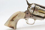ENGRAVED Antique COLT “PEACEMAKER” Single Action Army Revolver STAG GRIPS .38-40 WCF Colt WILD WEST 6-Shooter w/HOLSTER - Image 4 of 15