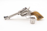 ENGRAVED RUGER New Model SINGLE SIX .22 LR Single Action Revolver Very FINE With MATCHING .22 WMRF Extra Cylinder & STAG GRIPS - Image 2 of 19