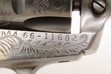 ENGRAVED RUGER New Model SINGLE SIX .22 LR Single Action Revolver Very FINE With MATCHING .22 WMRF Extra Cylinder & STAG GRIPS - Image 15 of 19