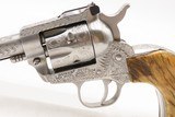 ENGRAVED RUGER New Model SINGLE SIX .22 LR Single Action Revolver Very FINE With MATCHING .22 WMRF Extra Cylinder & STAG GRIPS - Image 5 of 19