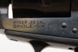 1970 RUGER SINGLE SIX Convertible Single Action 3-SCREW FRAME Revolver C&RWith Desirable MATCHING .22 MAGNUM Extra Cylinder - Image 6 of 20