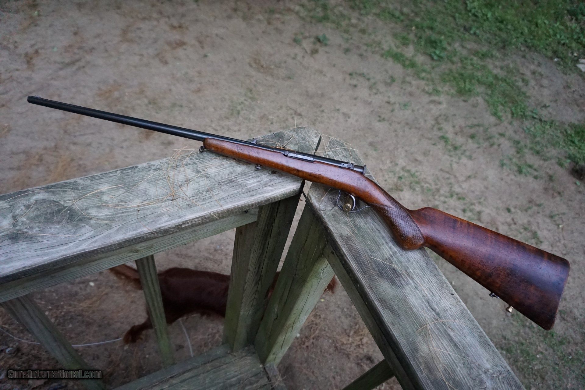 Unique Belgium Piper 22 short Auto Single Shot Rifle