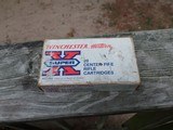 Winchester 358 ammo full box 250 Grain Silvertip Vintage - 1 of 2