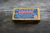 Peters .22 Remington Auto - Rare Full box for Model 16 - 1 of 5