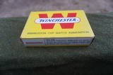 Vintage Box Full Winchester 30-06 Wimbledon Cup match ammo Model 70 Target Bull Gun Ammo Clean - 1 of 3