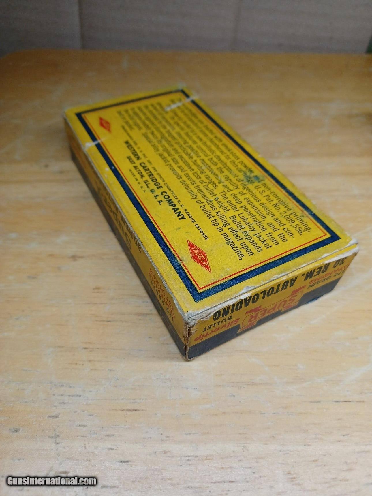 1 Box 30 Remington auto Western Silvertip Bear Box Factory ammo Model 8 ...