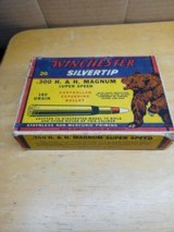 300 H&H Magnum Winchester Bear Box full Factory Silvertip ammo - 1 of 4