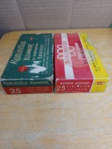 2 Boxes 25 Remington Auto Full Factory ammo Model 8 81 14 141 - 1 of 2