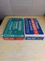 30-40 2 Full Boxes Remington Peters Factory ammo - 1 of 1