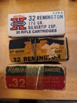 32 Remington Auto Rifle ammo 3 Boxes
Model 8 81 14 141 - 3 of 3