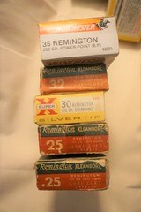25 30 32 35 Remington Clean Factory Vintage Ammo