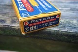 Peters 35 Remington Full Box Clean Rare Factory ammo for Model 8 14 - 4 of 7