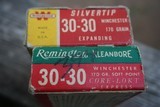 2 Clean Vintage Full Boxes 30-30 Win Ammo Remington & Winchester Silvertips - 4 of 4