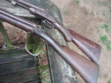 2 Old Wall Hanger Double Barrel Shotguns 1 is Westly Richards - 3 of 7