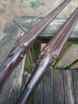 2 Old Wall Hanger Double Barrel Shotguns 1 is Westly Richards - 6 of 7