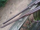 2 Old Wall Hanger Double Barrel Shotguns 1 is Westly Richards - 4 of 7