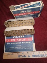 Peters 264 Winchester Magnum 2 Boxes Factory Brass - 1 of 2