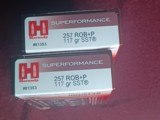 2 Boxes 40 Rounds 257 Roberts +P Ammo Hornady Factory - 1 of 3