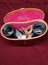 Vintage Binolux Binoculars W/ Leather Case 7x35 Nice - 2 of 4