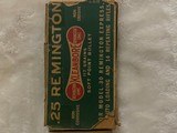 1 Box Remington 25 rem Model 8 14 Rifle Ammo Full - 2 of 4