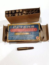 Vintage Peters 30 Remington Model 8 14 141 81 Ammo Rare Box - 2 of 5