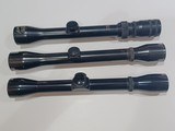 3 Vintage Scopes Weaver Marksman 4x ,Bushnell Banner 4x, LM Dickson 2x7 - 1 of 5