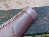 Vintage Browning Leather Sheep Skin Lined Gun Case For Belgium Safari Medallion or BAR - 3 of 6