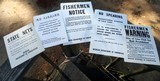 Michigan Conservation - DNR Fishing Notice Posters Original Vintage