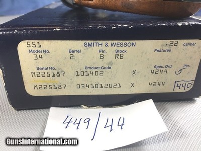 SMITH& WESSON 34-1