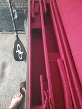 Canvas and leather motor case 2 gun... unused. - 4 of 6