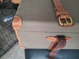 Canvas and leather motor case 2 gun... unused. - 2 of 6