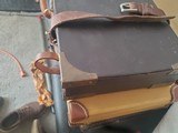 Oak and Leather shotgun case - Image 2 of 8