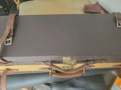 Oak and Leather shotgun case - Image 1 of 8