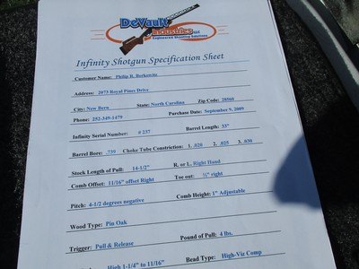 Dennis Devault Infinity 12 ga - Image 1 of 8