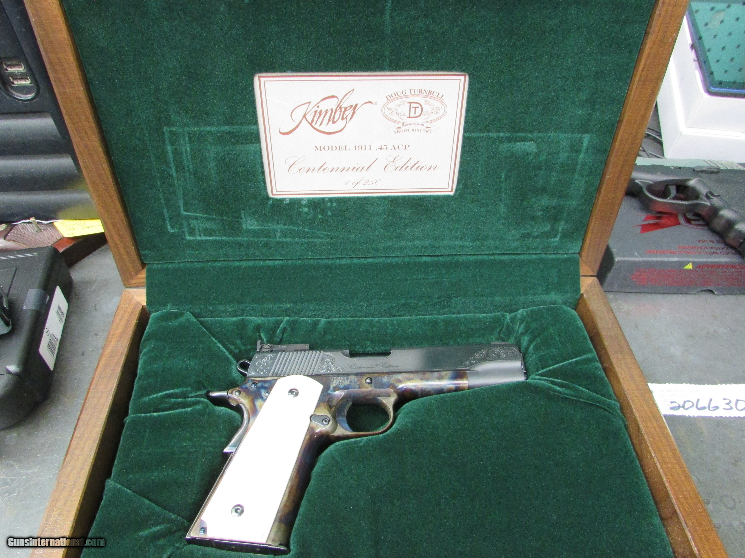 Kimber Centennial Edition 1911 45 Acp with Cases and papers