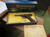 Hi Standard Dura-Matic M101 22lr Pistol w-original box and manual - 1 of 10