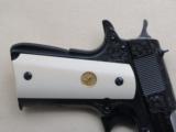 Colt 1911 Government MKIV Series 70 "B" Factory Engraved New Ivory - 3 of 19