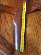 Hunter 27-192-L Heavy Brown Leather Dual Holster & Belt - 5 of 8