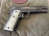 Very Rare Factory Engraved Llama Semi Automatic Pistol