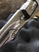 Nimschke Engraved Colt Model 1862 with Tiffany Grips - Deluxe Engraving - Very Fine and Rare! - 12 of 15