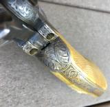 Superb Nimschke Engraved Colt Model 1861 Navy Carved & Checkered Ivory Grips! Deluxe Engraving! - 7 of 15