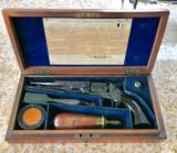 English London Cased Factory Deluxe Engraved Colt 1862 Pocket Navy w/ Checkered Rammer - 15 of 15