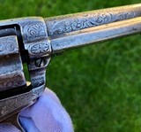 NEWLY FOUND COLT 1877 THUNDERER W/ FACTORY ENGRAVED PANEL SCENE - 12 of 15