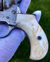 NEWLY FOUND COLT 1877 THUNDERER W/ FACTORY ENGRAVED PANEL SCENE - 11 of 15