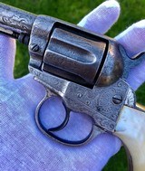 NEWLY FOUND COLT 1877 THUNDERER W/ FACTORY ENGRAVED PANEL SCENE - 14 of 15