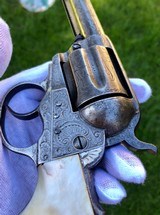 NEWLY FOUND COLT 1877 THUNDERER W/ FACTORY ENGRAVED PANEL SCENE - 13 of 15